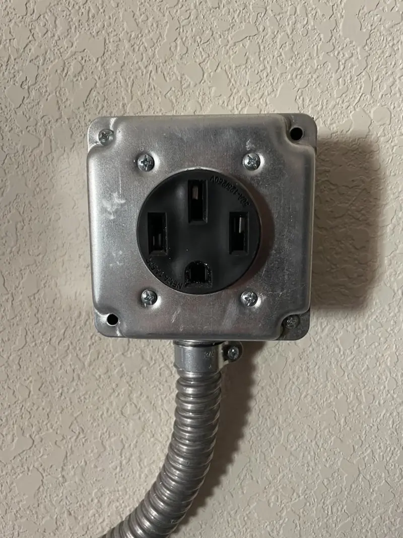 NEMA 14-50 outlet installed for Electrical Panel Upgrade in Wood-Ridge